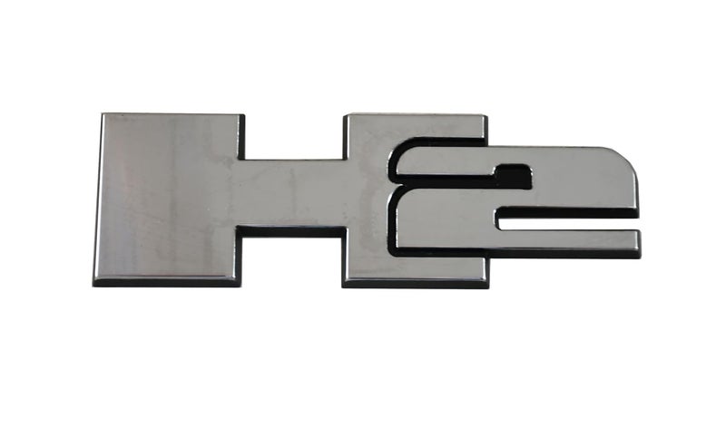 Algasan 2pcs H2 Rear Liftgate Door Nameplate 3D Badge Emblems Replacement for 2003-2009 Hummer H2 (Chrome) - Image 2